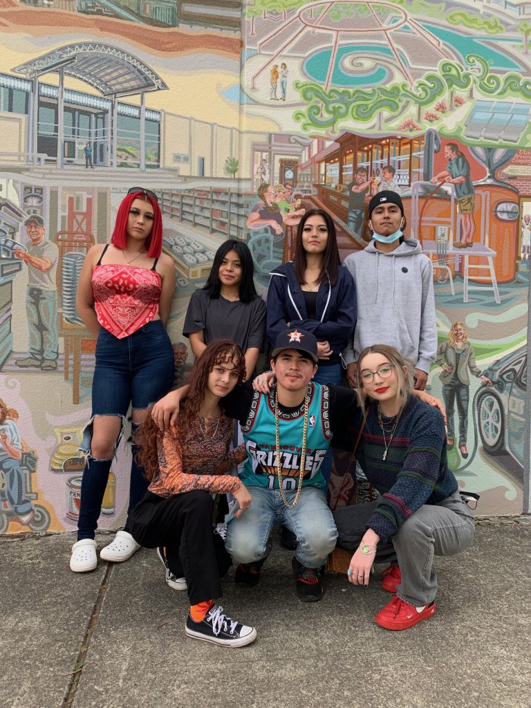 Native student group whose portraits are in the mural